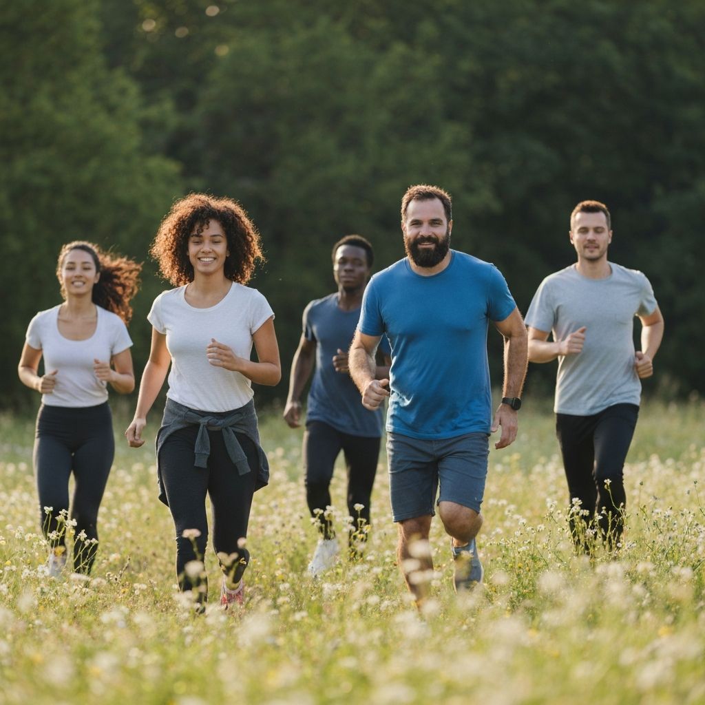 People engaged in everyday movement and activity